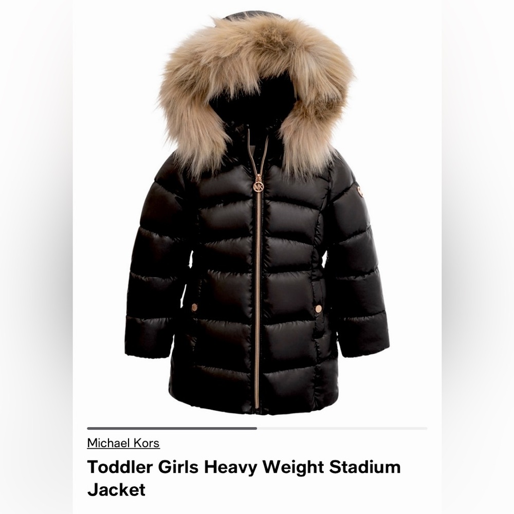 KORS Michael Toddler Faux Fur Jacket
